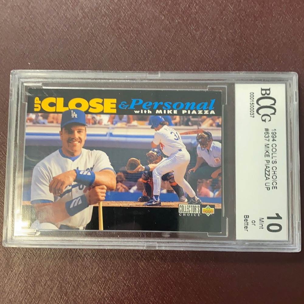 Mike Piazza Collector’s Choice Graded Baseball Card 10 Mint